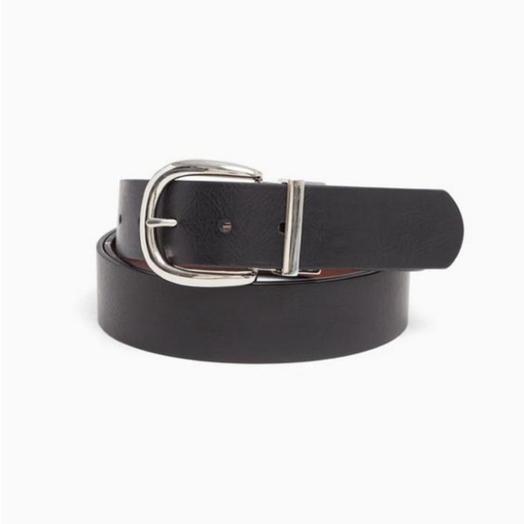 NWT Torrid Reversible Faux Leather Belt, Size 0X (L/12), Black/Brown - Picture 1 of 10